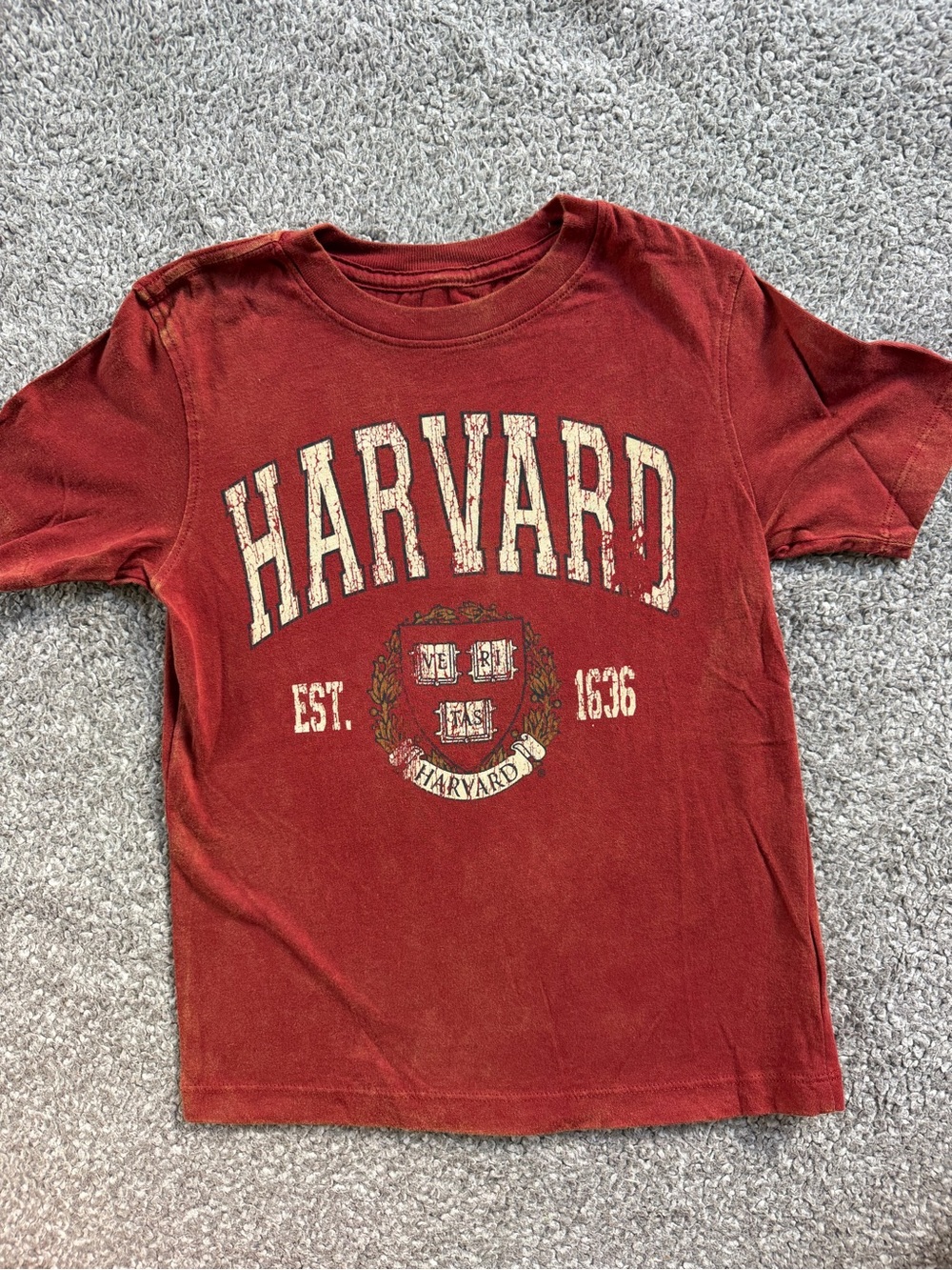 Red Kids T-Shirt - Classic Collegiate Tee